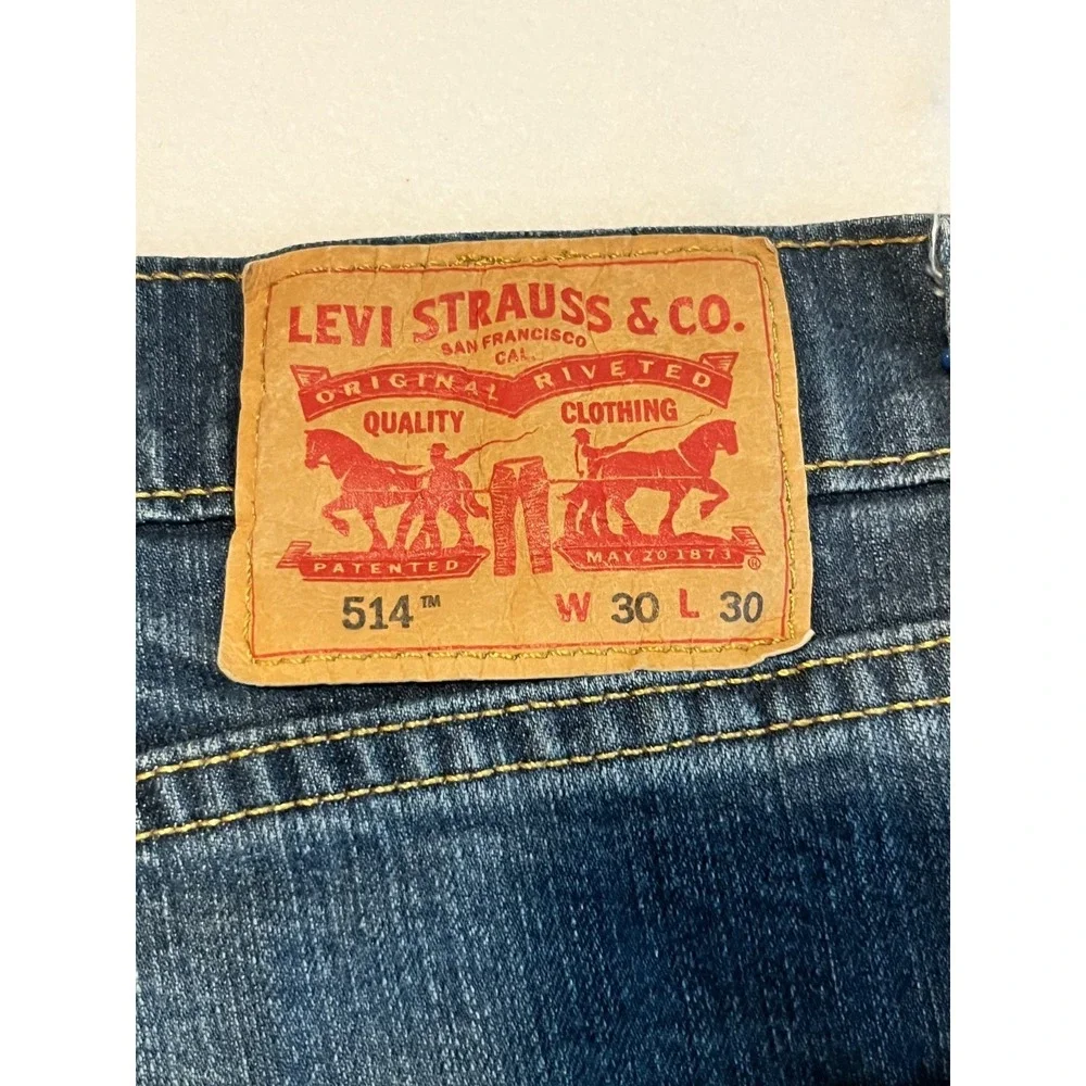 Levi's Strauss 514 Straight Fit Denim Jeans 30x30